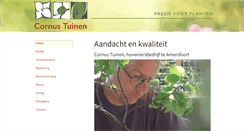 Desktop Screenshot of cornustuinen.nl